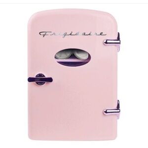 Frigidaire Pink Mini Fridge 6 can office / beauty supplies